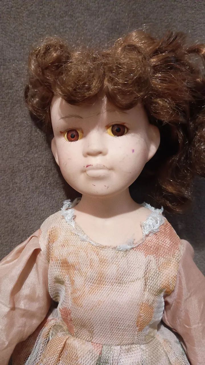 boneca de porcelana antiga com estilo europeu ou vitoriano 30 cm - Foto 2