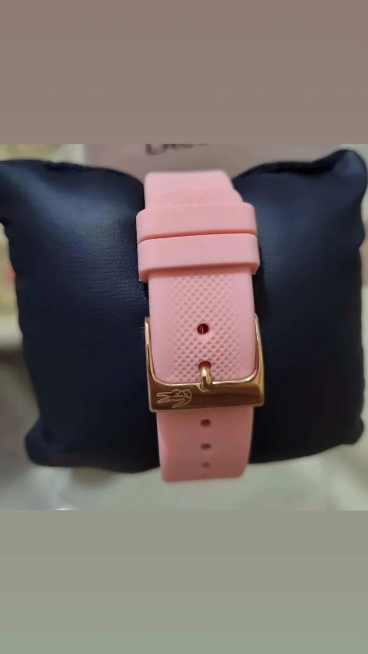 RELÓGIO ROSA LACOSTE COM CERTIFICADO último  - Foto 4