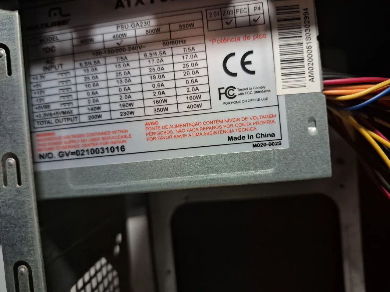 Gabinete + Fonte 450w - Foto 3
