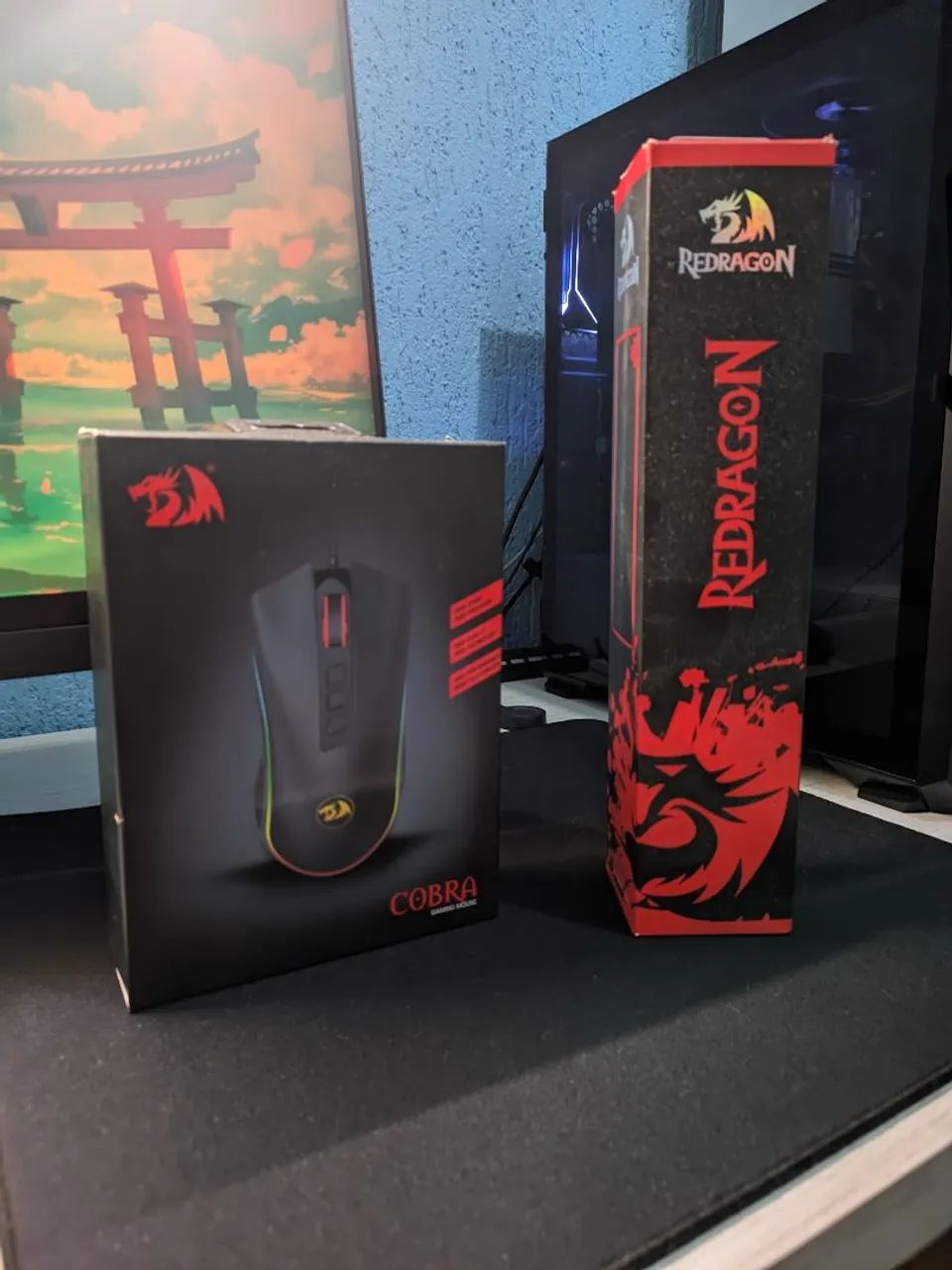 Kit Mouse e Mousepad Redragon Mouse Gamer Redragon Cobra