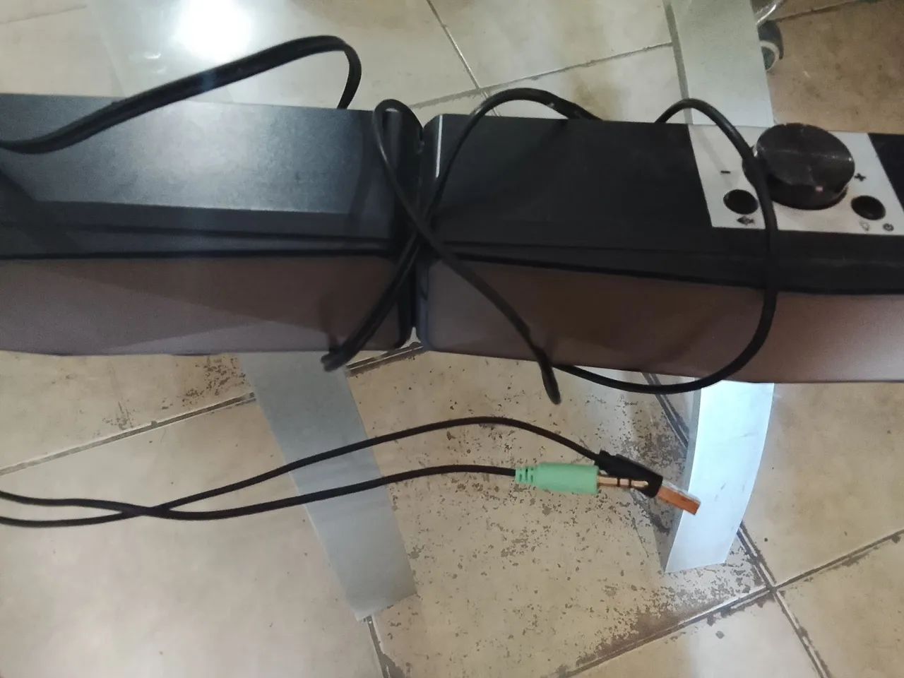 Caixa de áudio horizontal USB Knup ok led 
