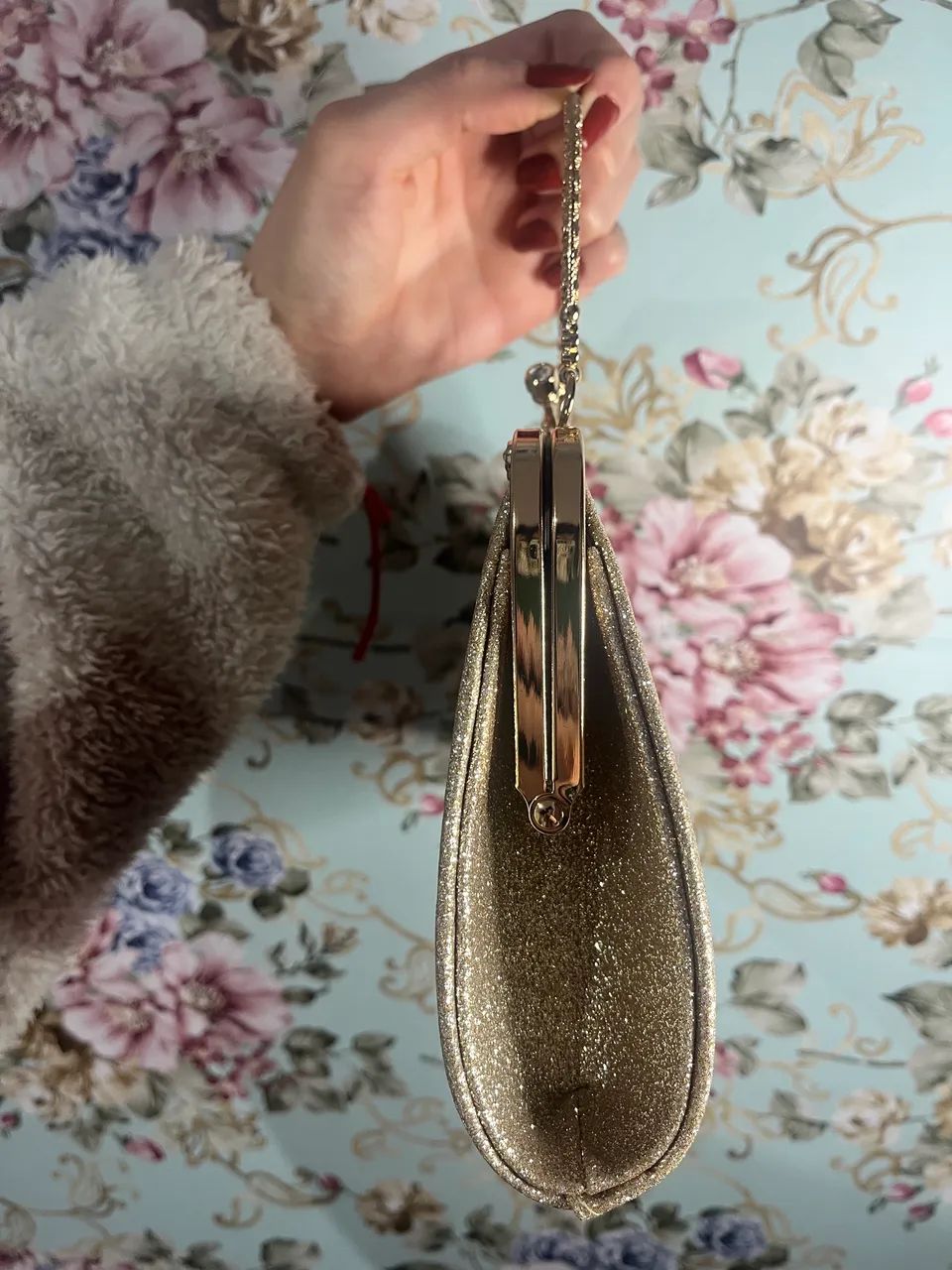 Bolsa Clutch Vintage Dourada - Foto 5