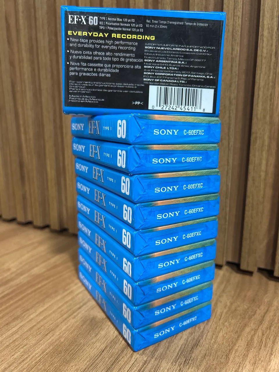 10 Fitas Cassete Sony EF-X 60 Lacradas  - Foto 3