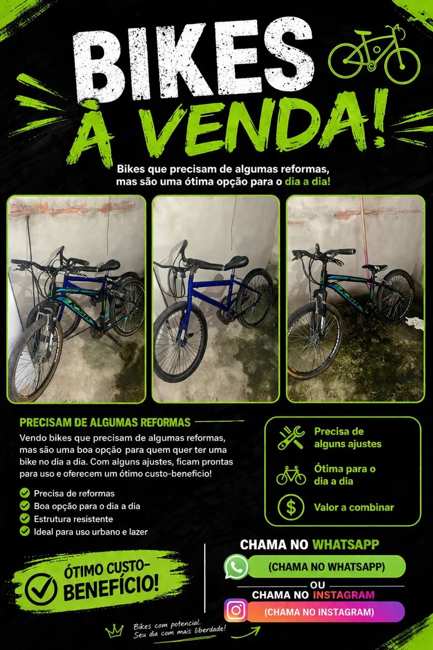 Duas bikes à venda 