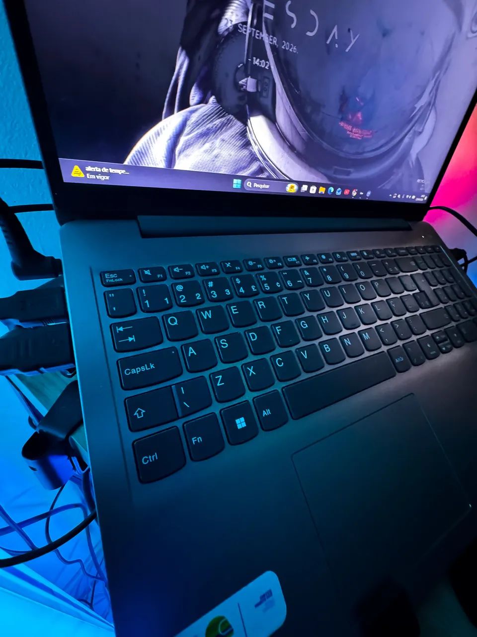Notebook lenovo ryzen 7 5700U 8gb ram - Foto 3