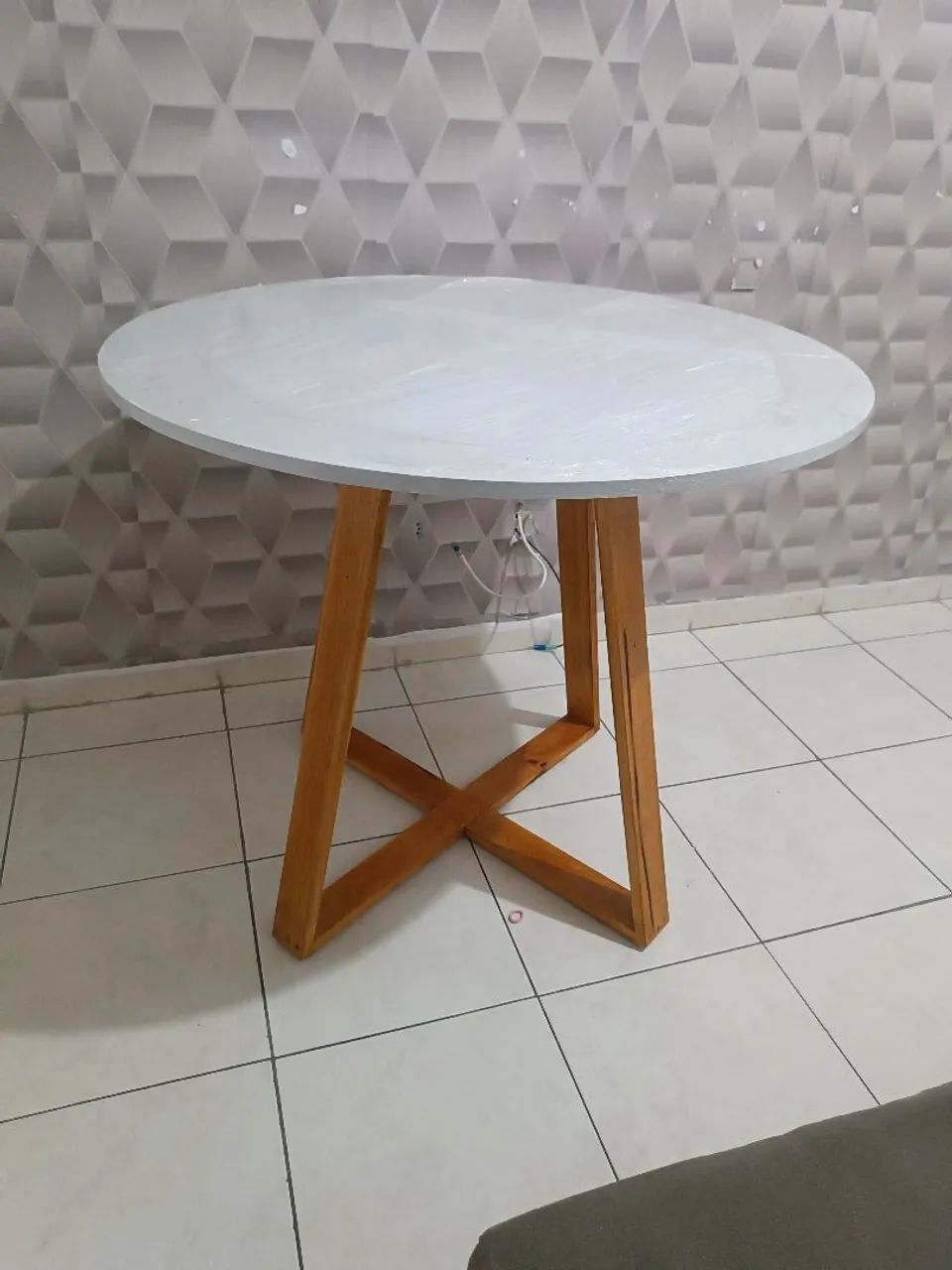 Mesas com pés entranssado para sala ou cozinha  - Foto 4