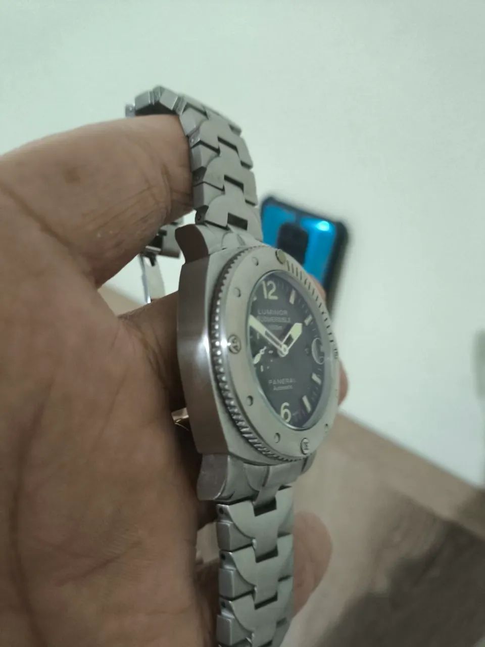 Relógio Luminor Submersible Panerai Aço  - Foto 3