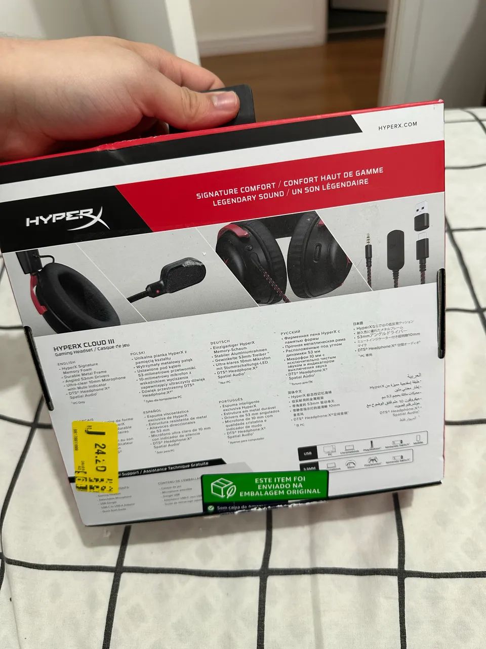 Headset Hyperx Cloud 3 com fio - Foto 4