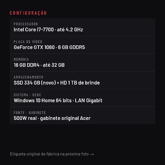 PC Acer Aspire GX-783-BR13 - Foto 4