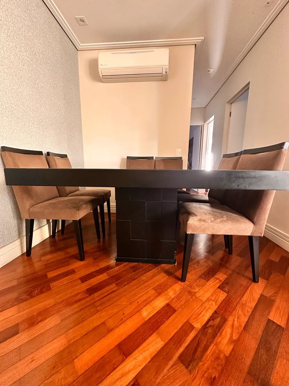 Mesa quadrada preta 1,40x1,40 - Foto 4