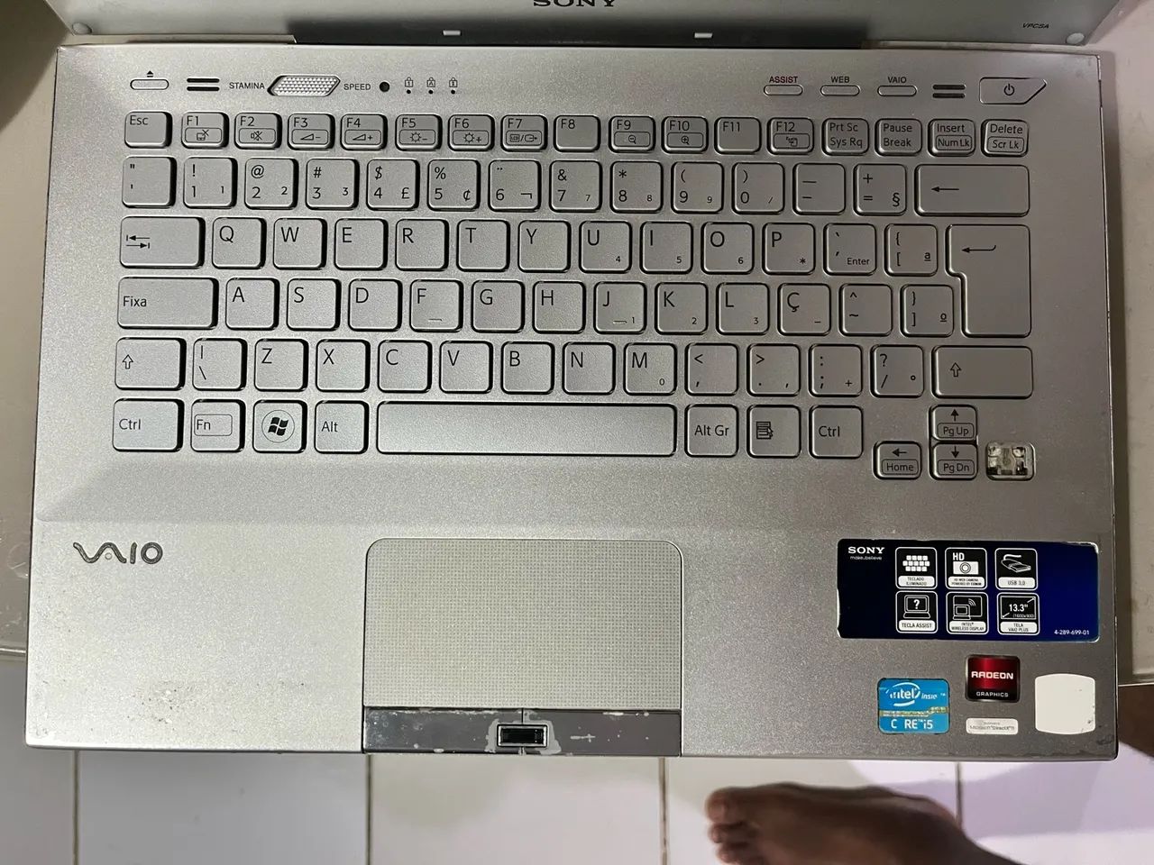 Notebook Sony Vaio Core i5 + SSD 240GB + RAM 4GB - Para Peças - Foto 4