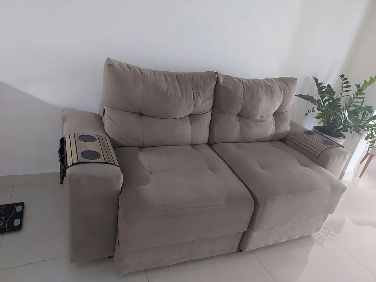 Sofá retrátil 3 lugares