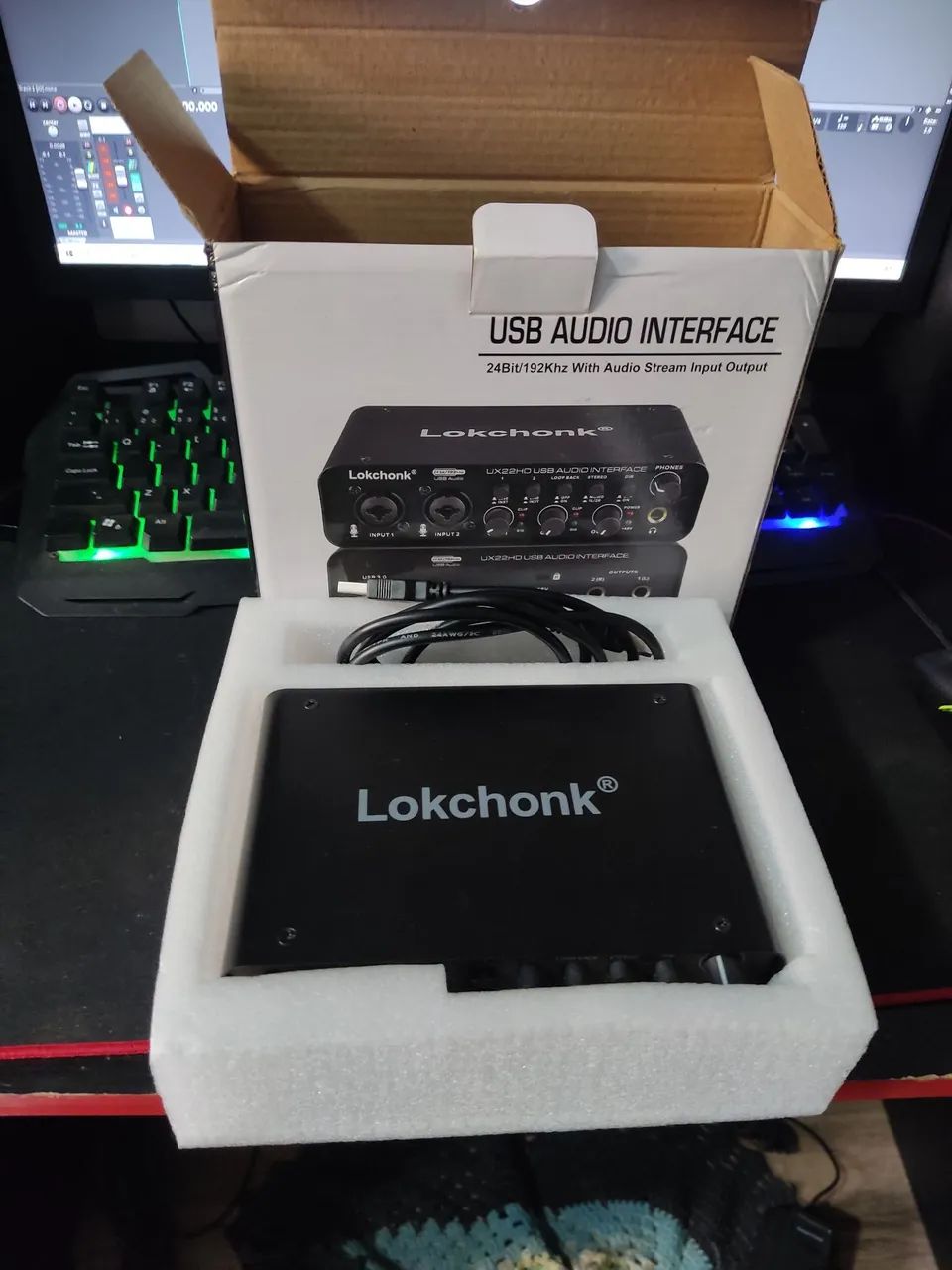 Interface de áudio Lokchonk UX22HD - Foto 3