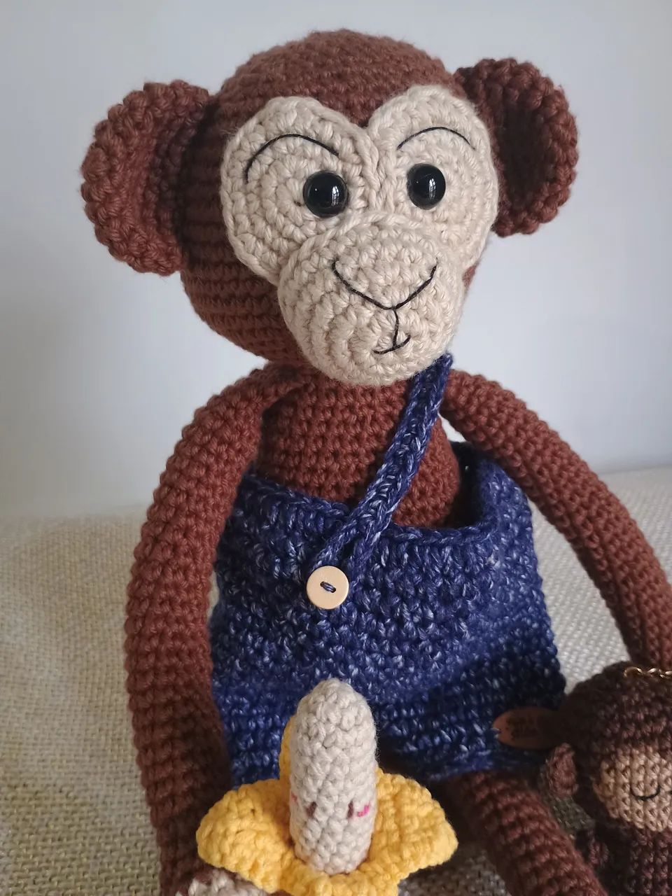 Macaco 40cm em amigurumi  - Foto 5