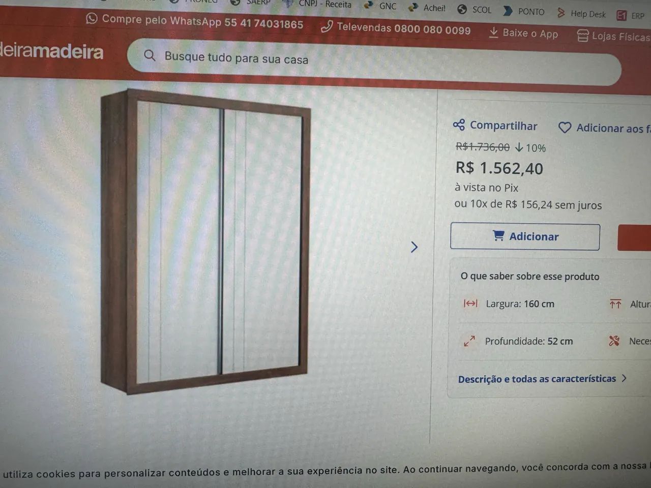 Kit quarto infantil com berço que vira cama, cômoda e armário  - Foto 3