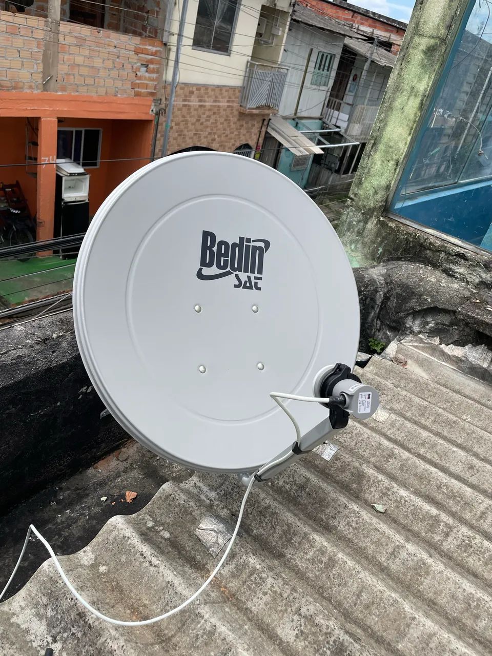 Antena + receptor com instalação 