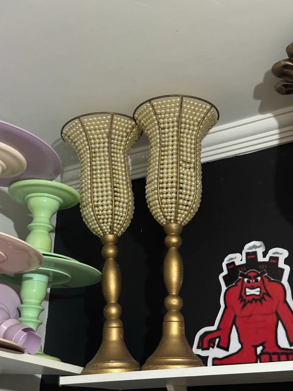 Kit vasos com pedraria  - Foto 4