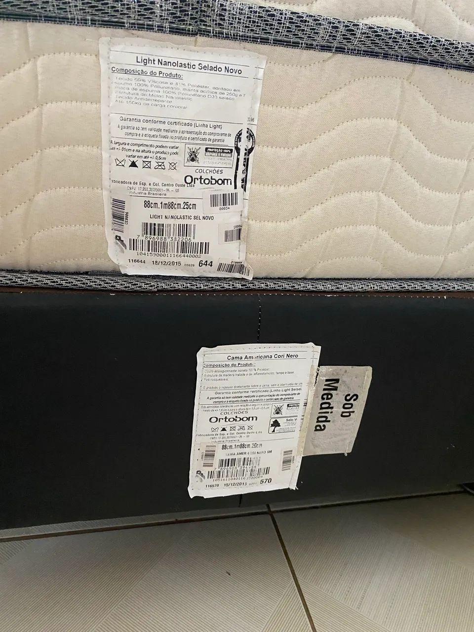 Cama e colchão de solteiro Ortobom  - Foto 2