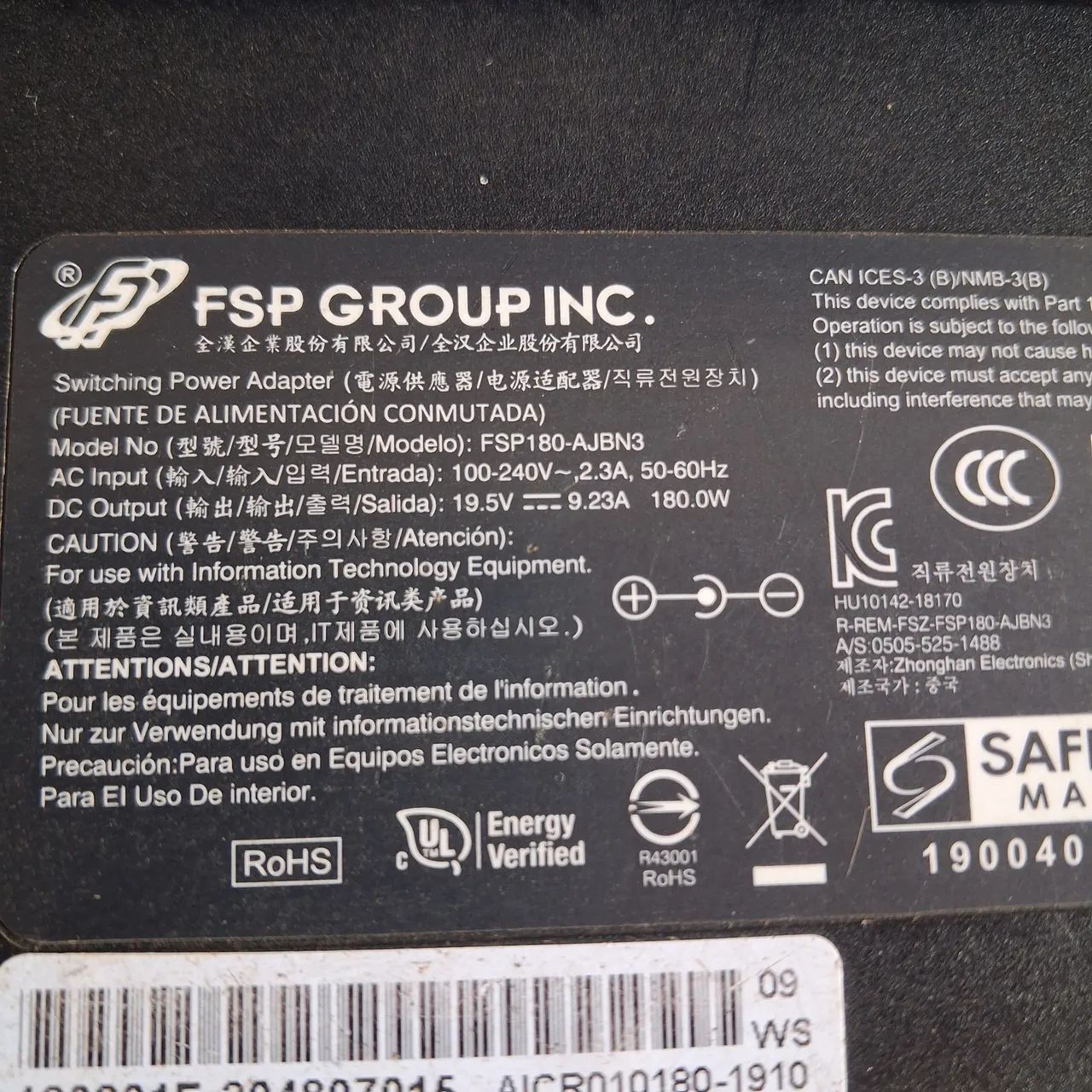 Carregador original 19.5v 9. 23a  - Foto 2