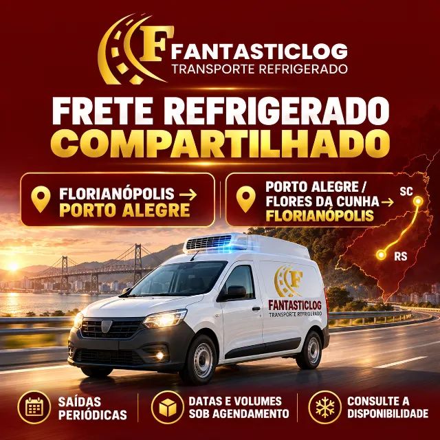 TRANSPORTE REFRIGERADO FLORIANÓPOLIS / PORTO ALEGRE / FLORES DA CUNHA