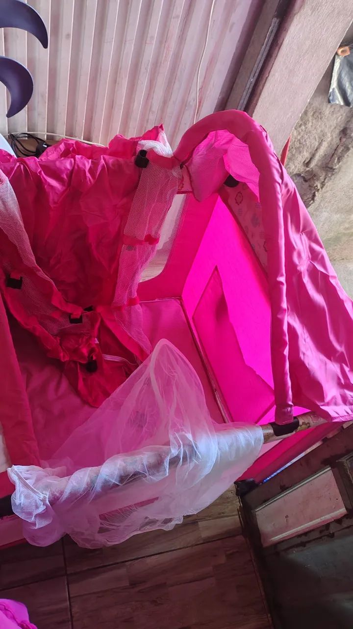 Cercadinho infantil rosa - Foto 6