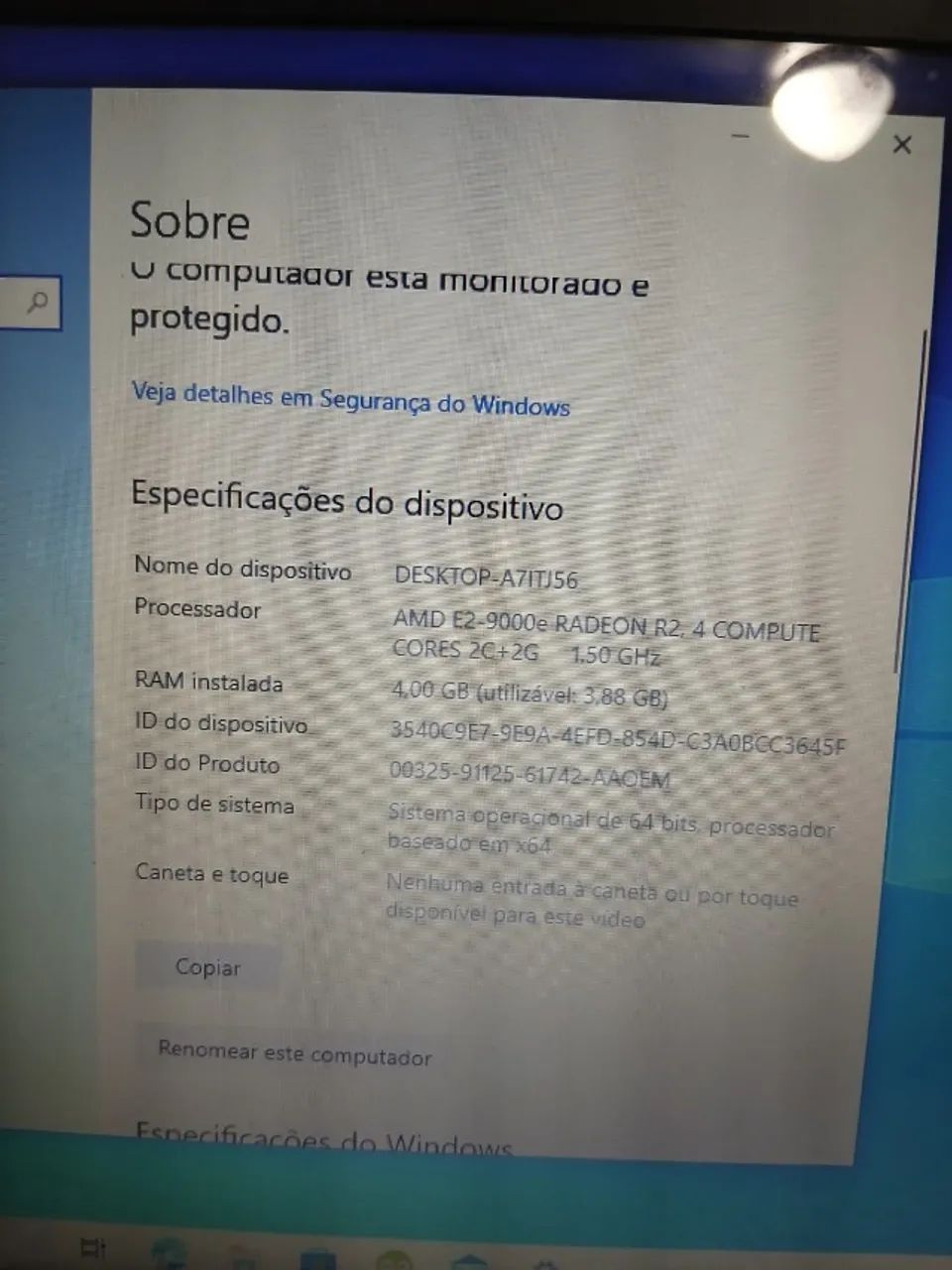 Notebook Windows 10 | AMD E2 | 4GB RAM | Ideal para Estudos - Foto 4