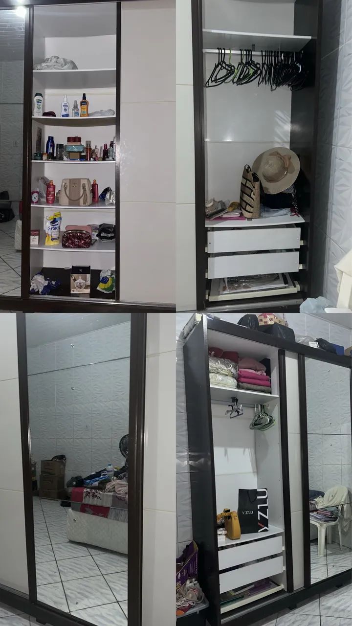 Guarda roupa de casal com espelho  - Foto 2