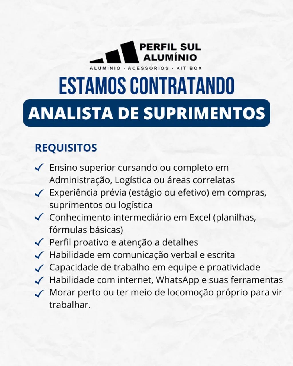 Vaga Analista de Suprimentos - Foto 2
