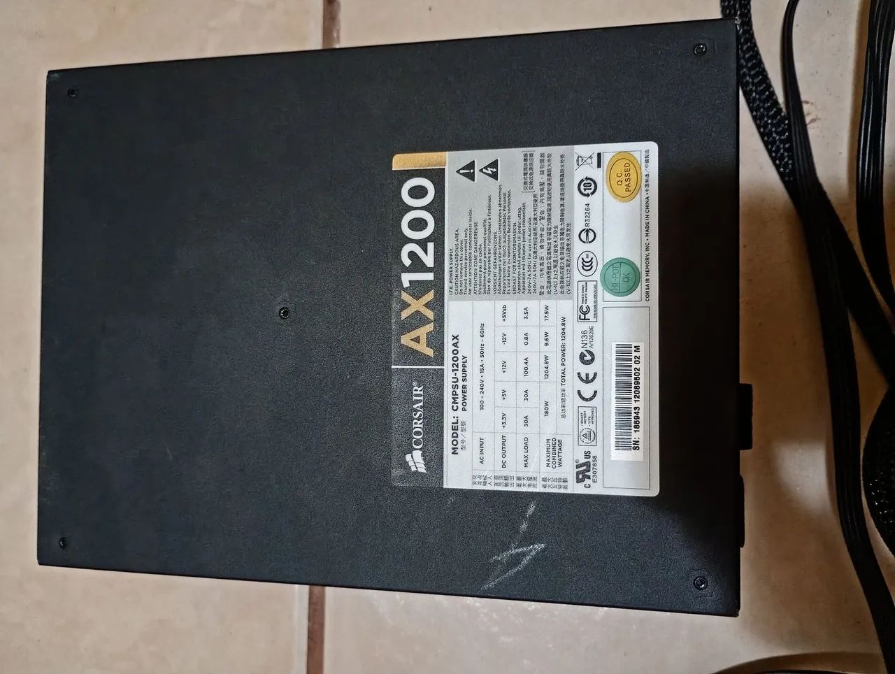 FONTE  CORSAIR TOP AX1200 1200W - Foto 4