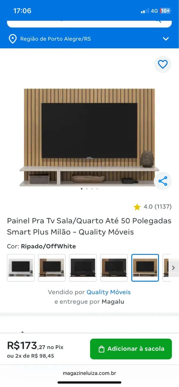 Vendo painel para tv até 50 polegadas 