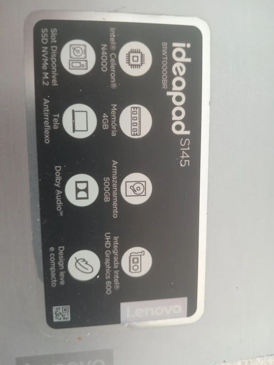 Vendo Notbook  Lenovo em bom.estado 1.200,00