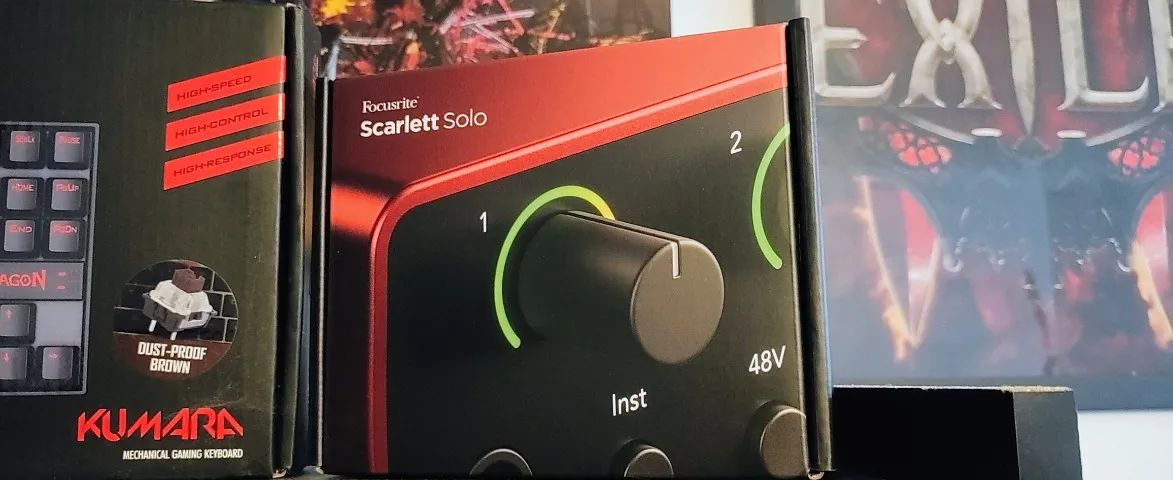 Focusrite Scarlett Solo 4ª geração com cabo XLR e Cabo USB-C como Novo - Foto 5