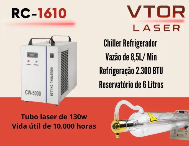 CNC laser CO2 160x100cm com 130w de potência e 1 ano de garantia! - Foto 3
