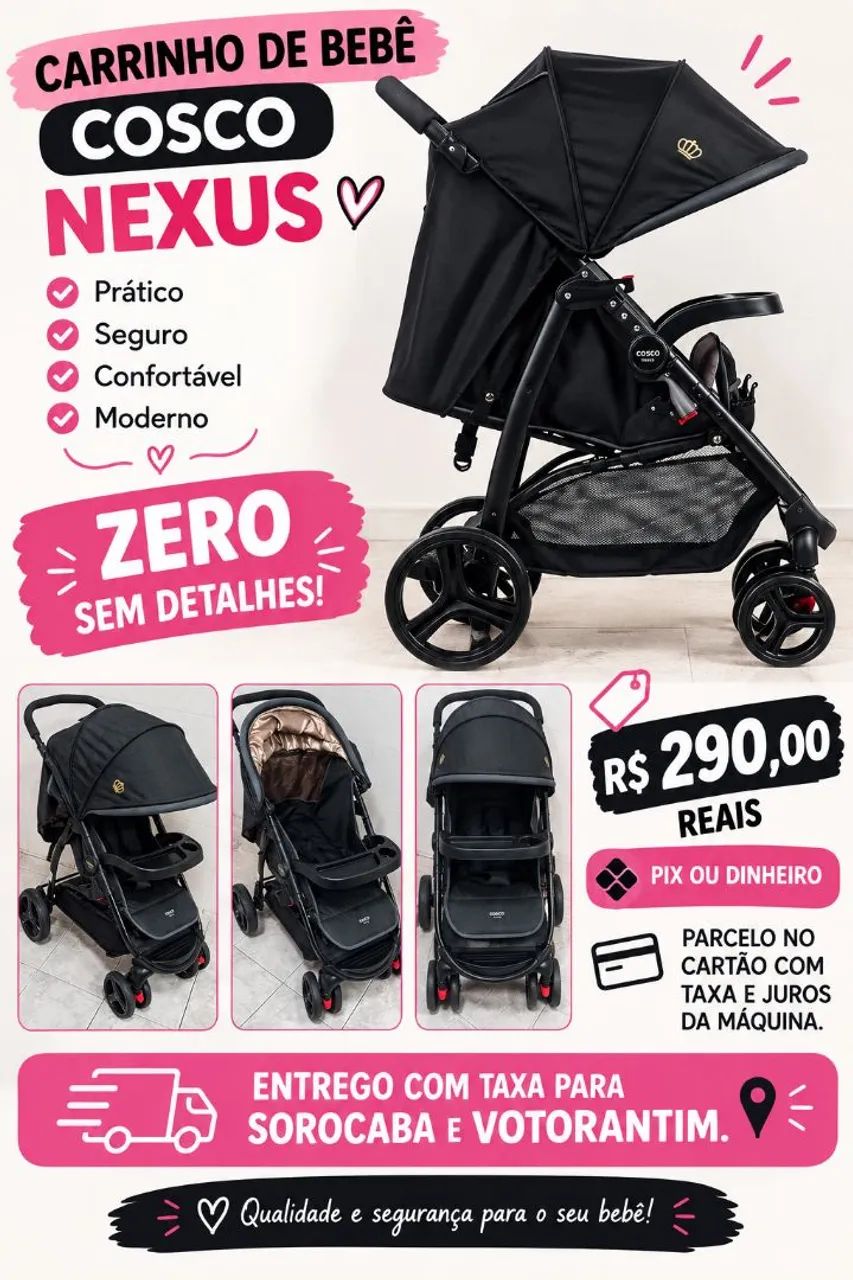 CARRINHO DE BEBÊ COSCO