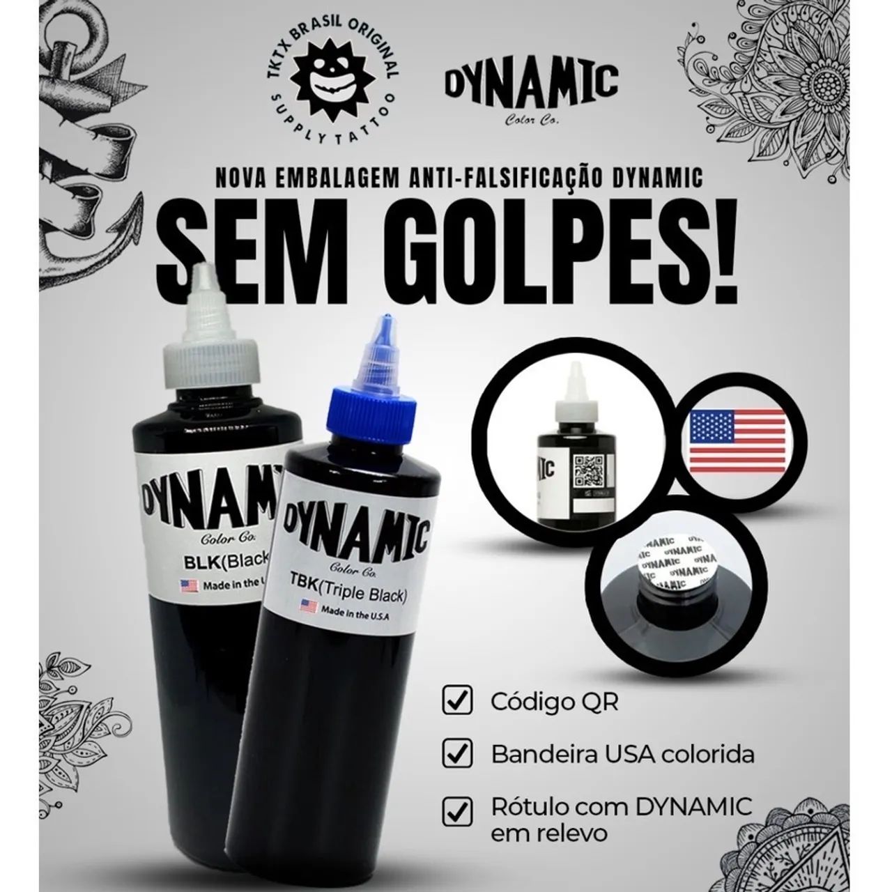 Tinta Dynamic Black (8oz | 240ml) lacrada e original - Foto 2