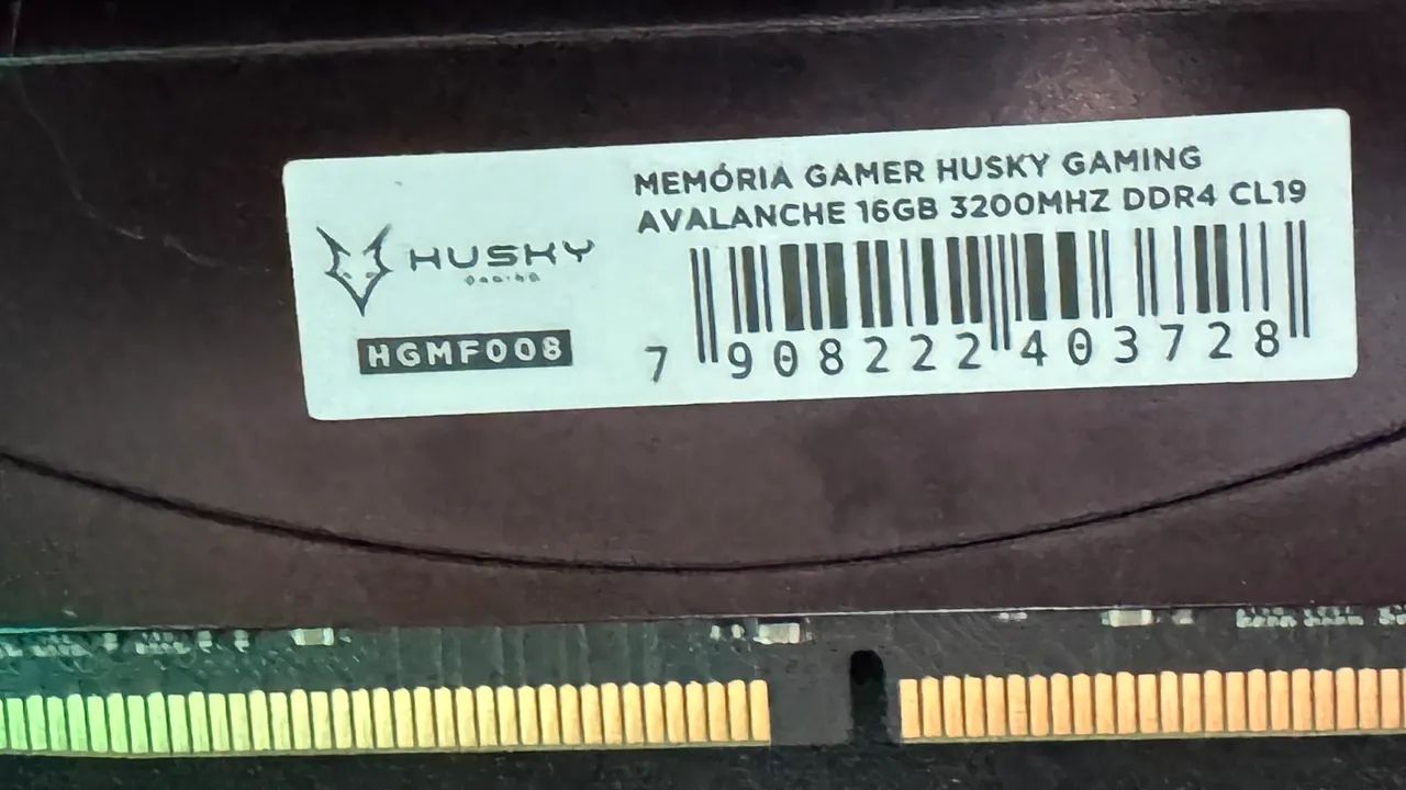 MEMÓRIA GAMER HUSKY AVALANCHE 16GB 3200MHZ - Foto 3
