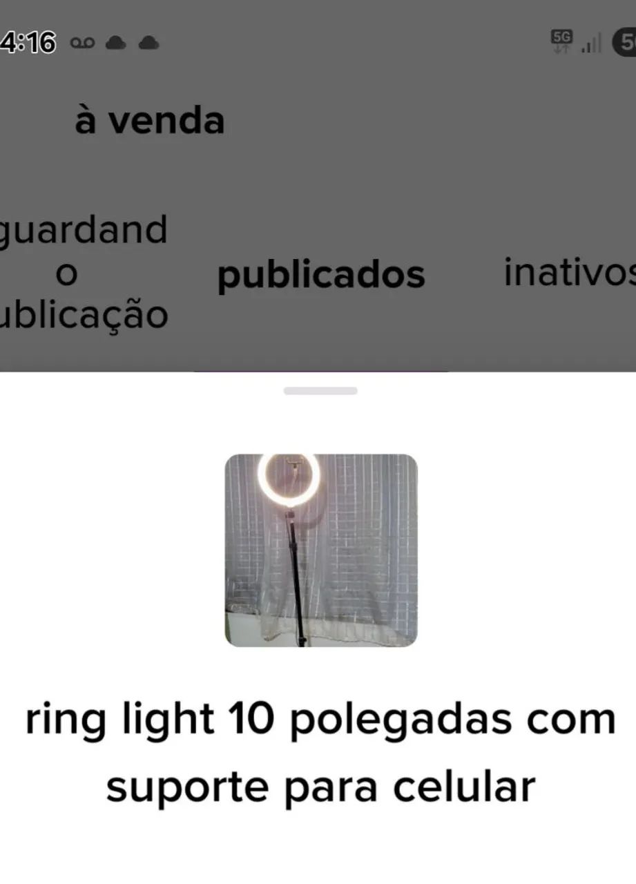 Ring light 10 polegadas 