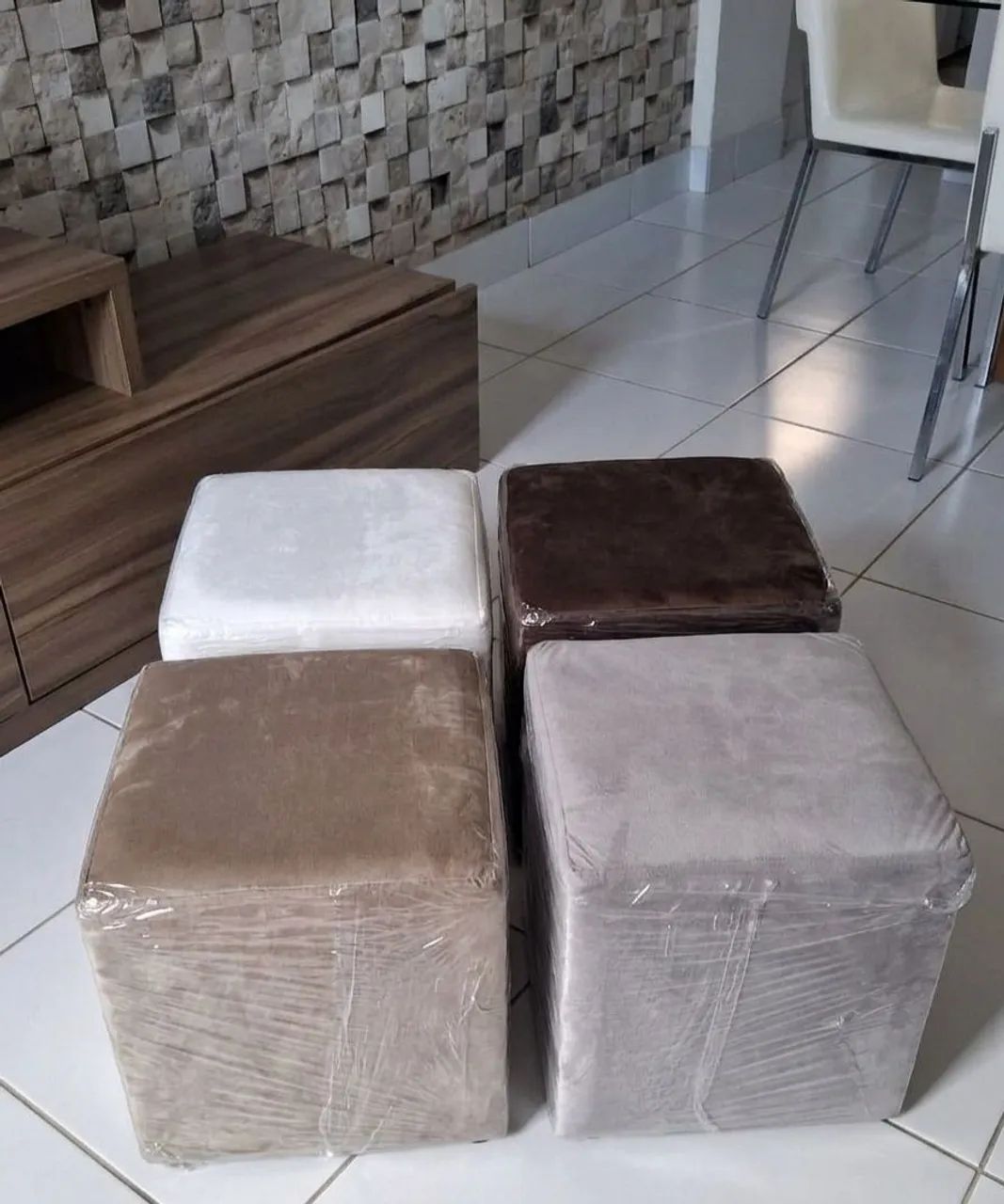 Puff novo aveludado