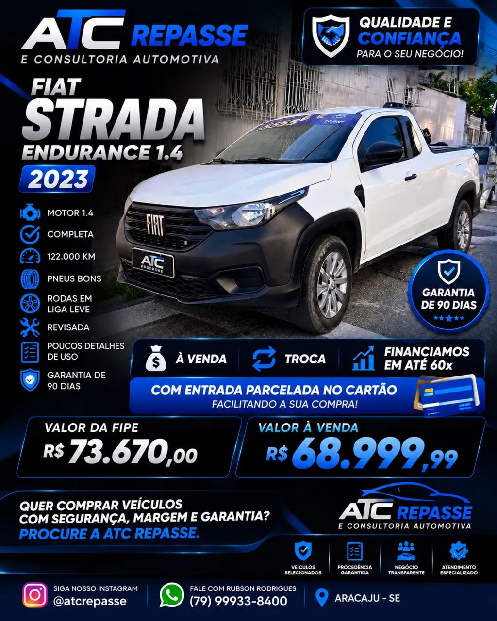Fiat Strada Endurance 1.4 Flex 8V CS Plus 2023