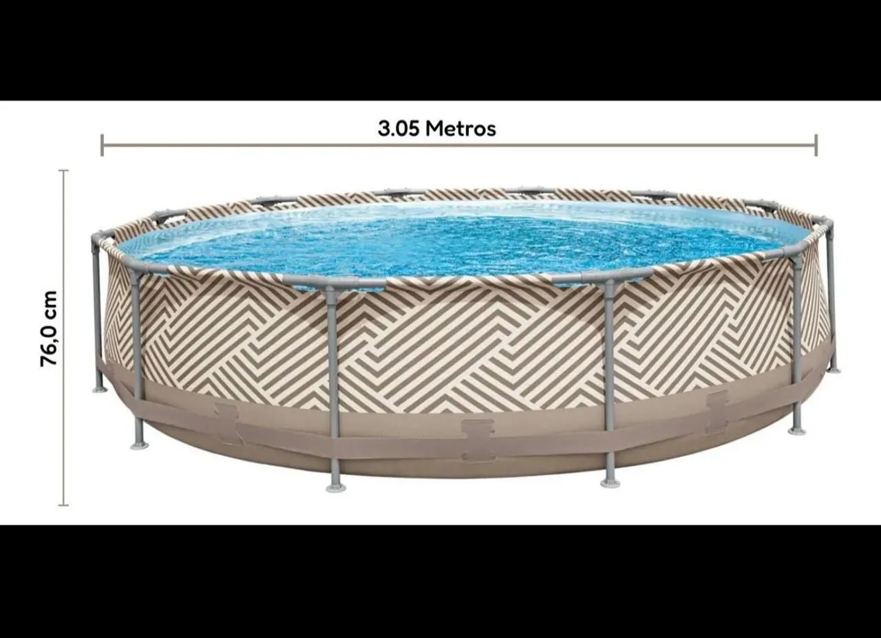 Piscina Estruturada Circular 5200 Litros Mor 3metros - Foto 2