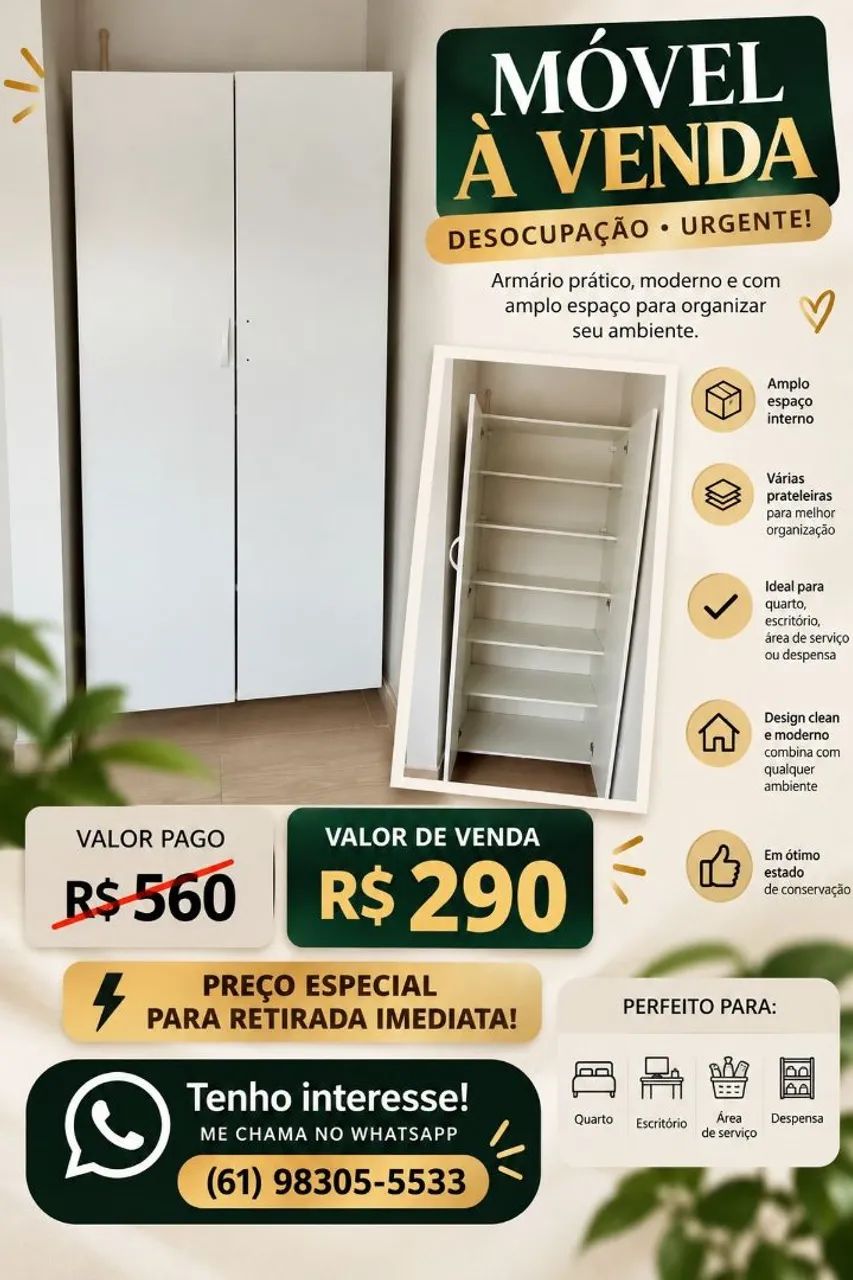 DESOCUPAÇÃO ? MÓVEIS E ITENS À VENDA | PREÇOS ESPECIAIS - Foto 4
