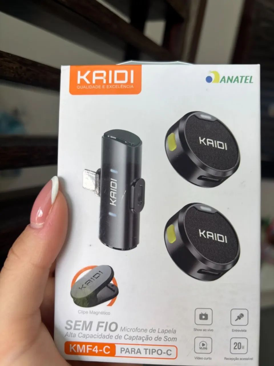 MICROFONE LAPELA KAID COMPLETO - Foto 2