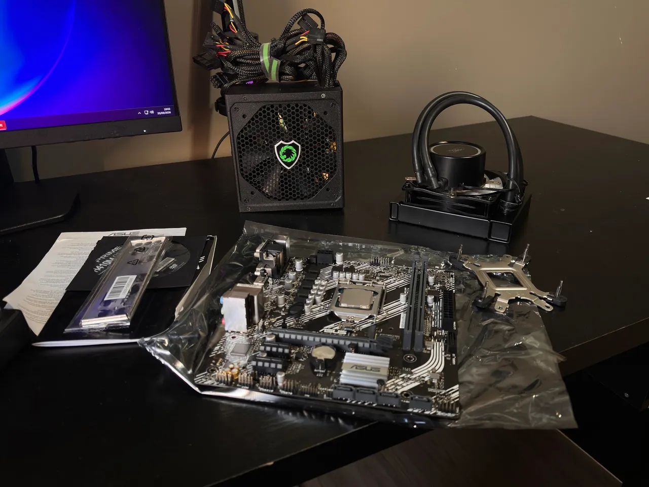 VENDO KIT PC - Processador: Intel Core i3-10100F,   Placa-mãe: ASUS Prime H410M-A - Foto 3