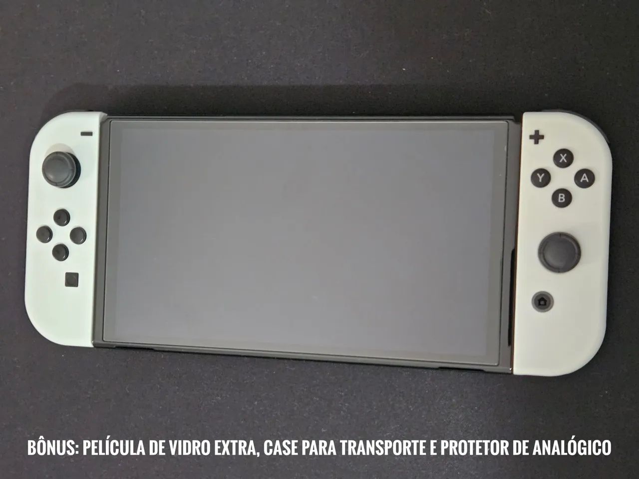 Nintendo Switch OLED + Película + Case + Protetor Analógico