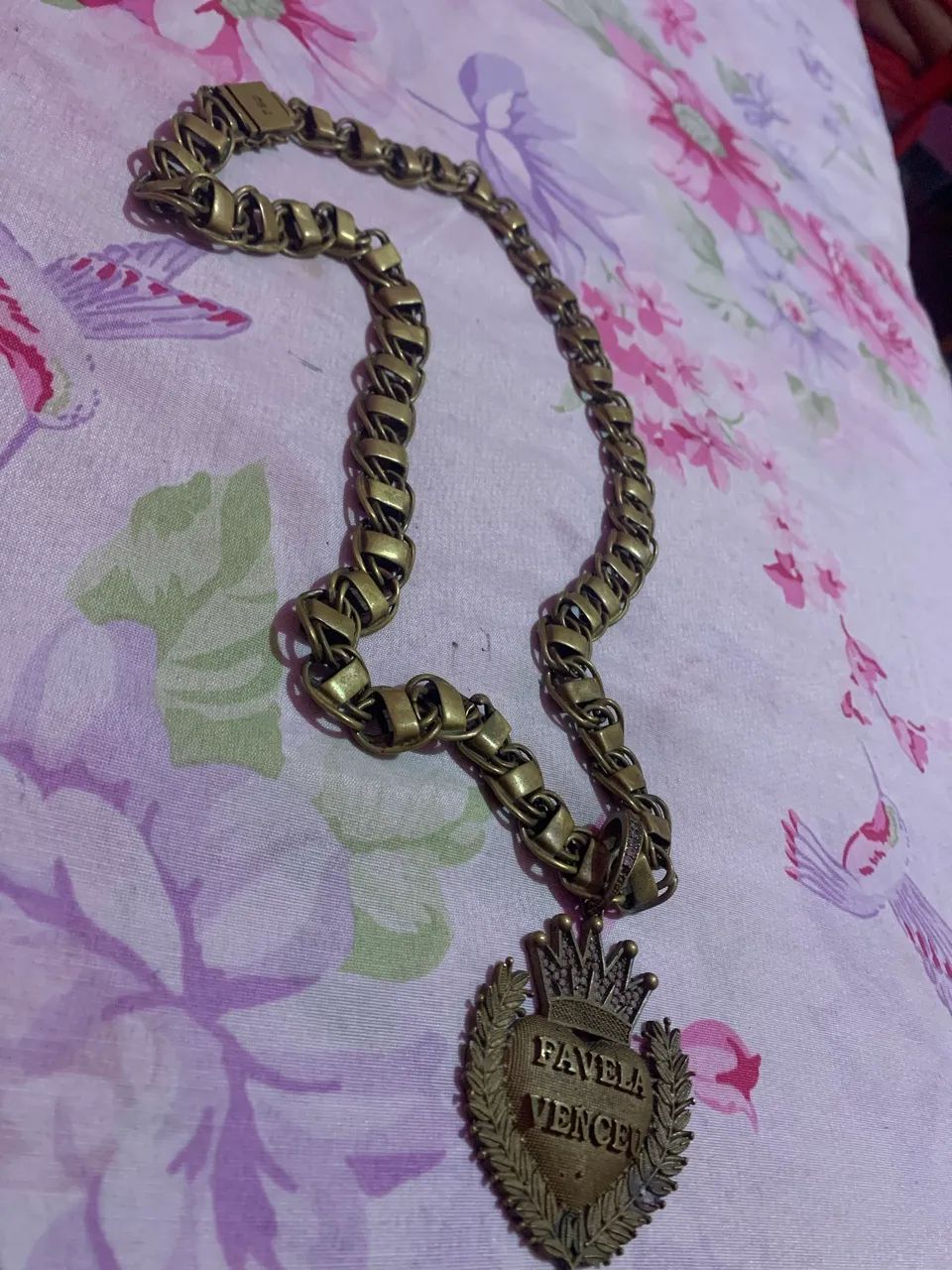 Vendo cordão de moeda antiga, 750k de ouro - Foto 2