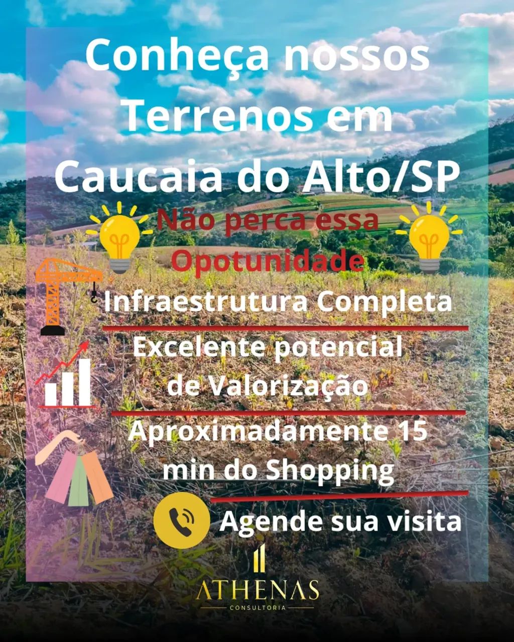 Conheça nossos terrenos em Caucaia  do Alto - SP
