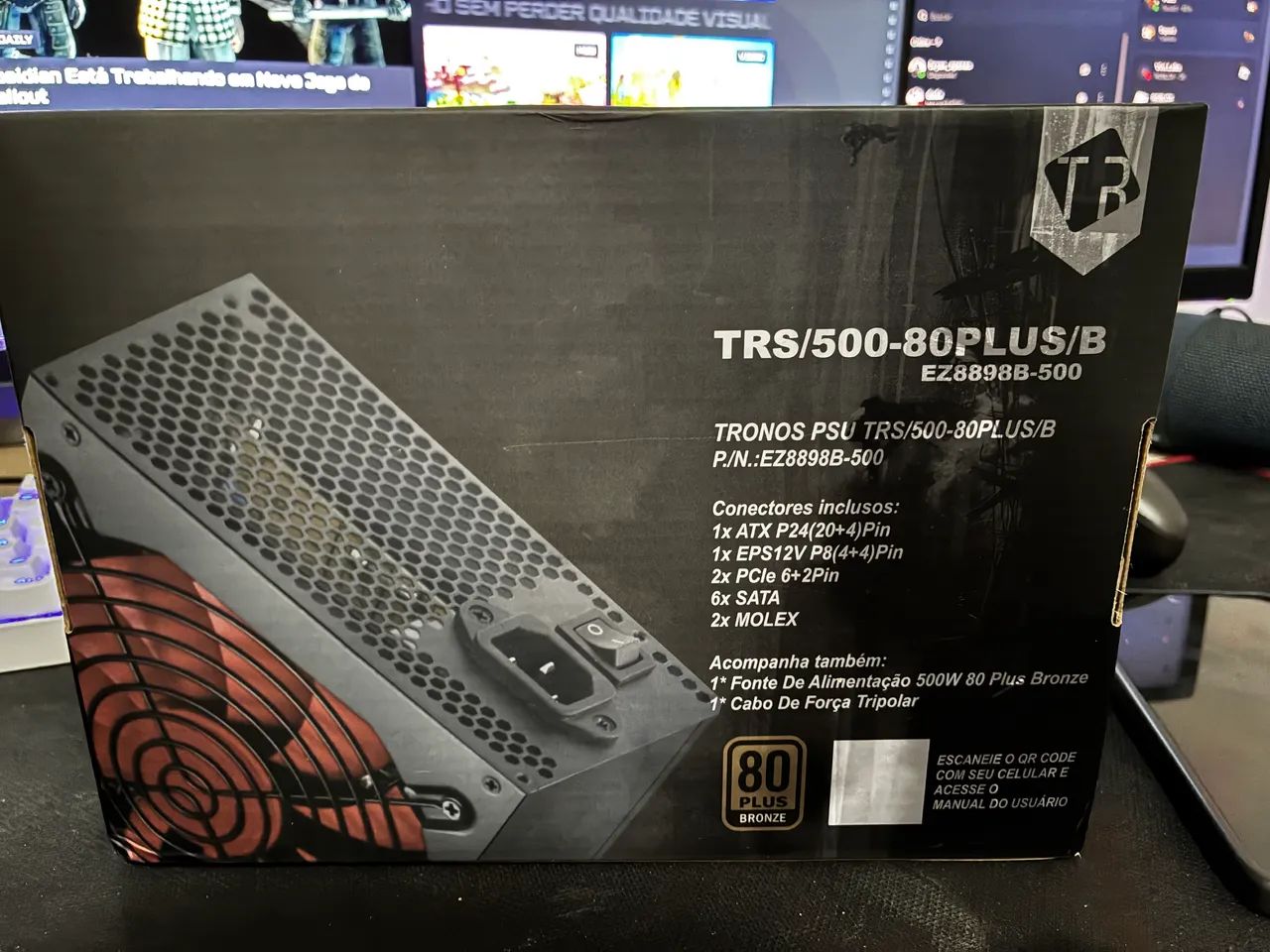 Fonte ATX 500W 80 Plus Bronze - Tronos (NOVA) - Foto 2