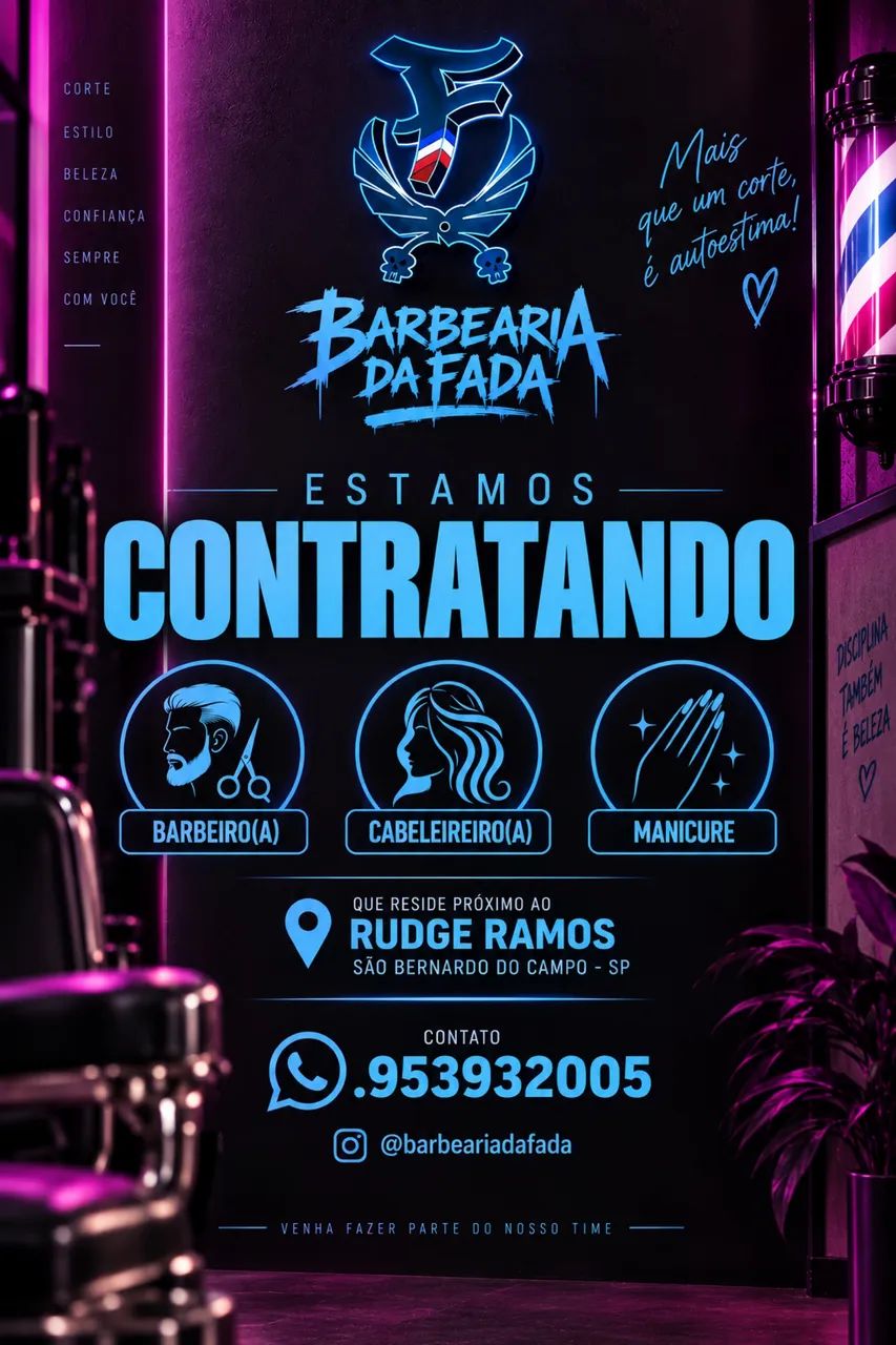 Vaga de emprego barbearia