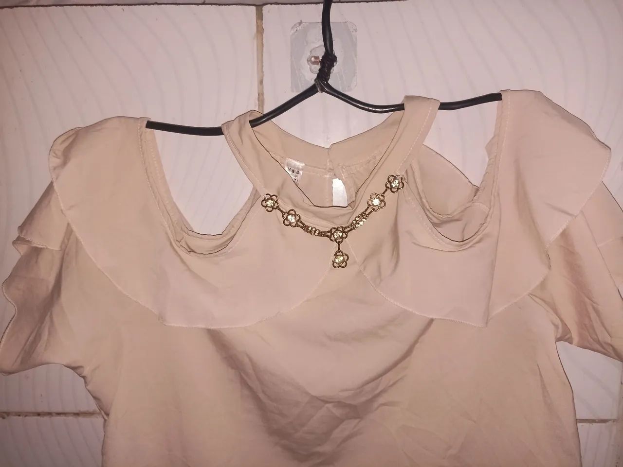 Camisa Bege M&S Feminino M  - Foto 5