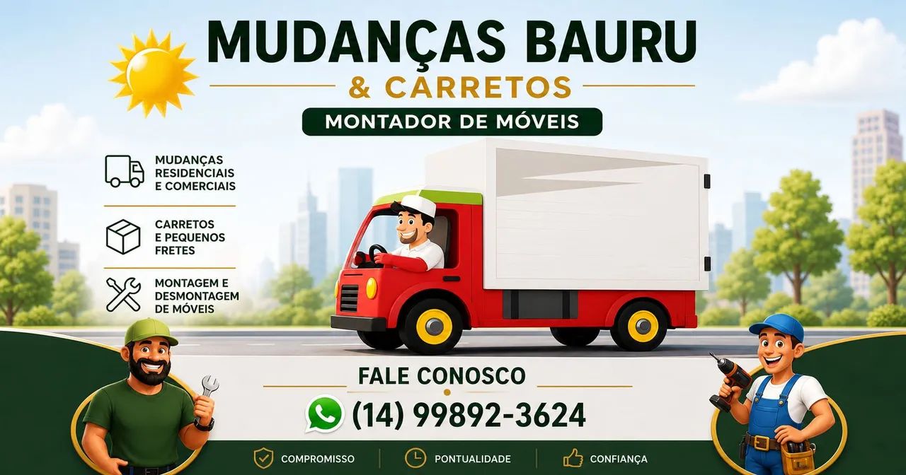 MUDANÇAS E CARRETO BAURU * 